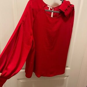 Maurices Vibrant Red Blouse